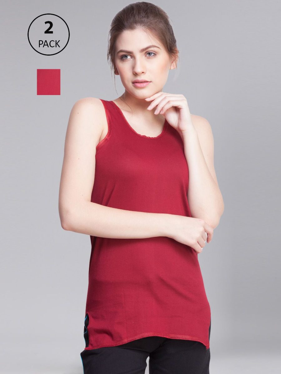 Dollar Missy Pack of 2 Women's Combed Cotton Camisole