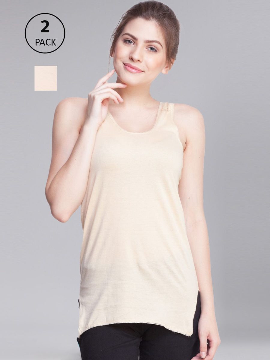 Dollar Missy Pack of 2 Women's Combed Cotton Camisole