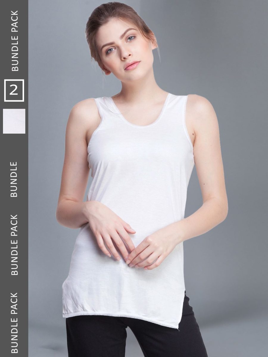 Dollar Missy Pack of 2 Women's Combed Cotton Camisole