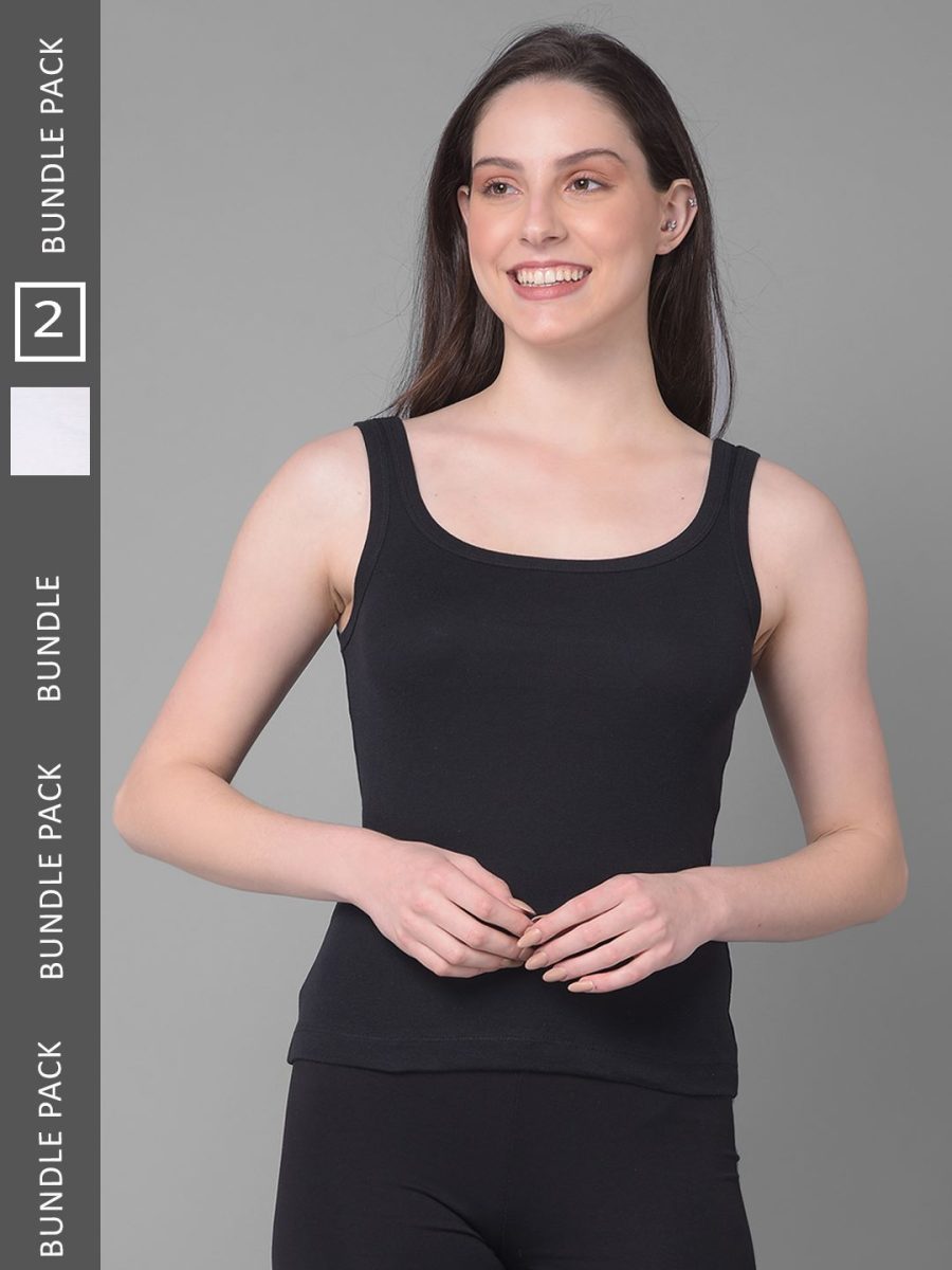 Dollar Missy Pack of 2 Women's Combed Cotton Camisole