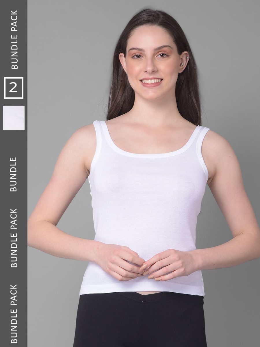 Dollar Missy Pack of 2 Women's Combed Cotton Camisole