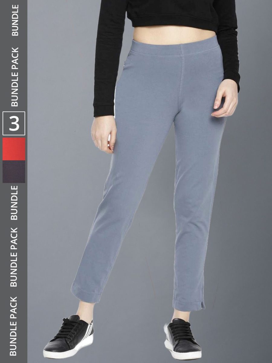 Dollar Missy Women's Cotton Four Way  Stretchable Kurti Pant