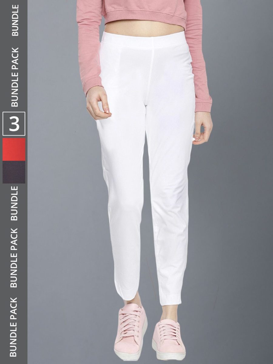 Dollar Missy Women's Cotton Four Way  Stretchable Kurti Pant