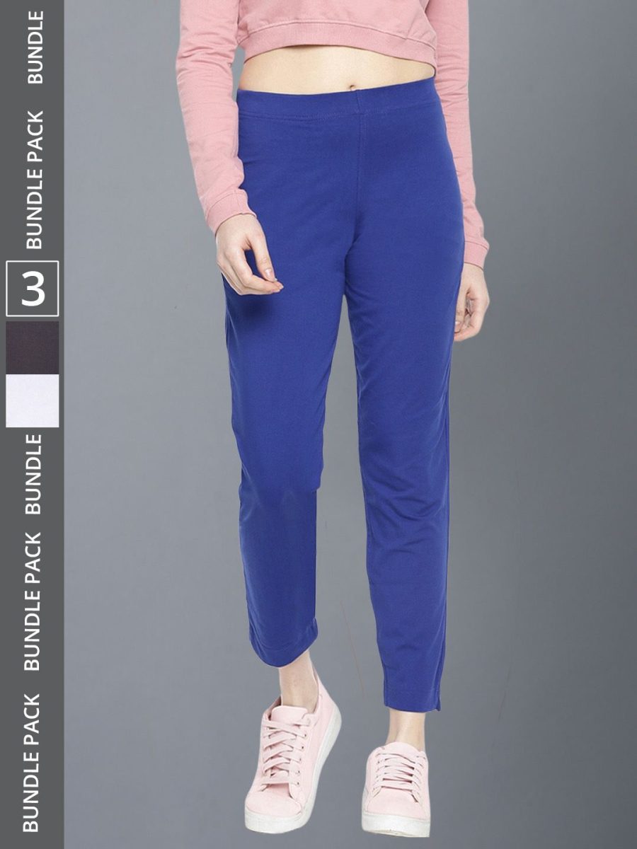 Dollar Missy Women's Cotton Four Way  Stretchable Kurti Pant