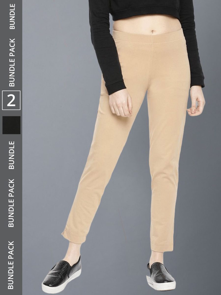 Dollar Missy Women's Cotton Four Way  Stretchable Kurti Pant