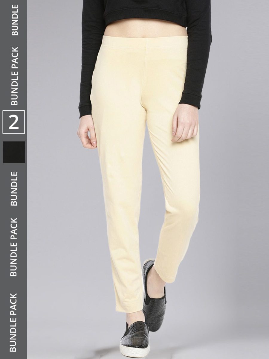 Dollar Missy Women's Cotton Four Way  Stretchable Kurti Pant