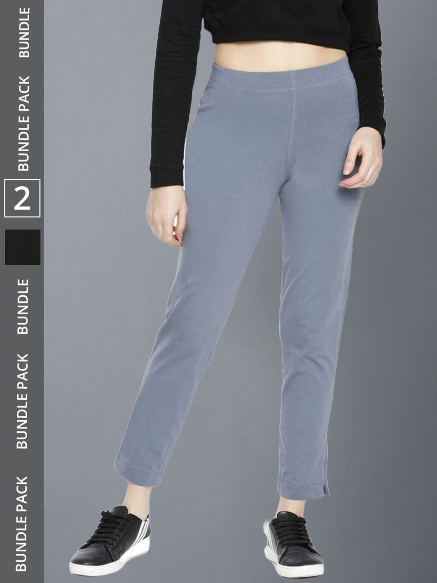 Dollar Missy Women's Cotton Four Way  Stretchable Kurti Pant