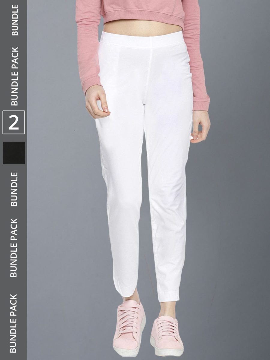 Dollar Missy Women's Cotton Four Way  Stretchable Kurti Pant