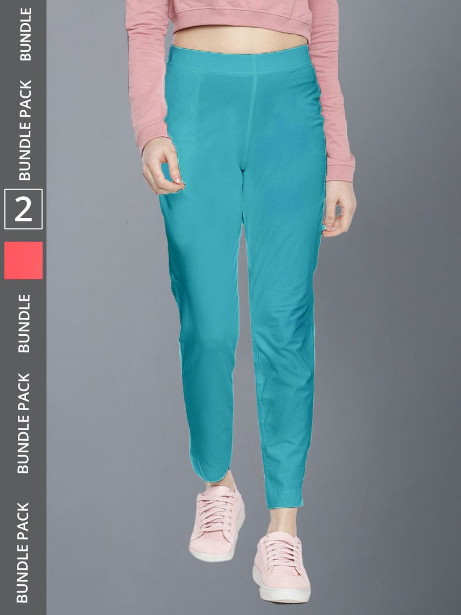 Dollar Missy Women's Cotton Four Way  Stretchable Kurti Pant