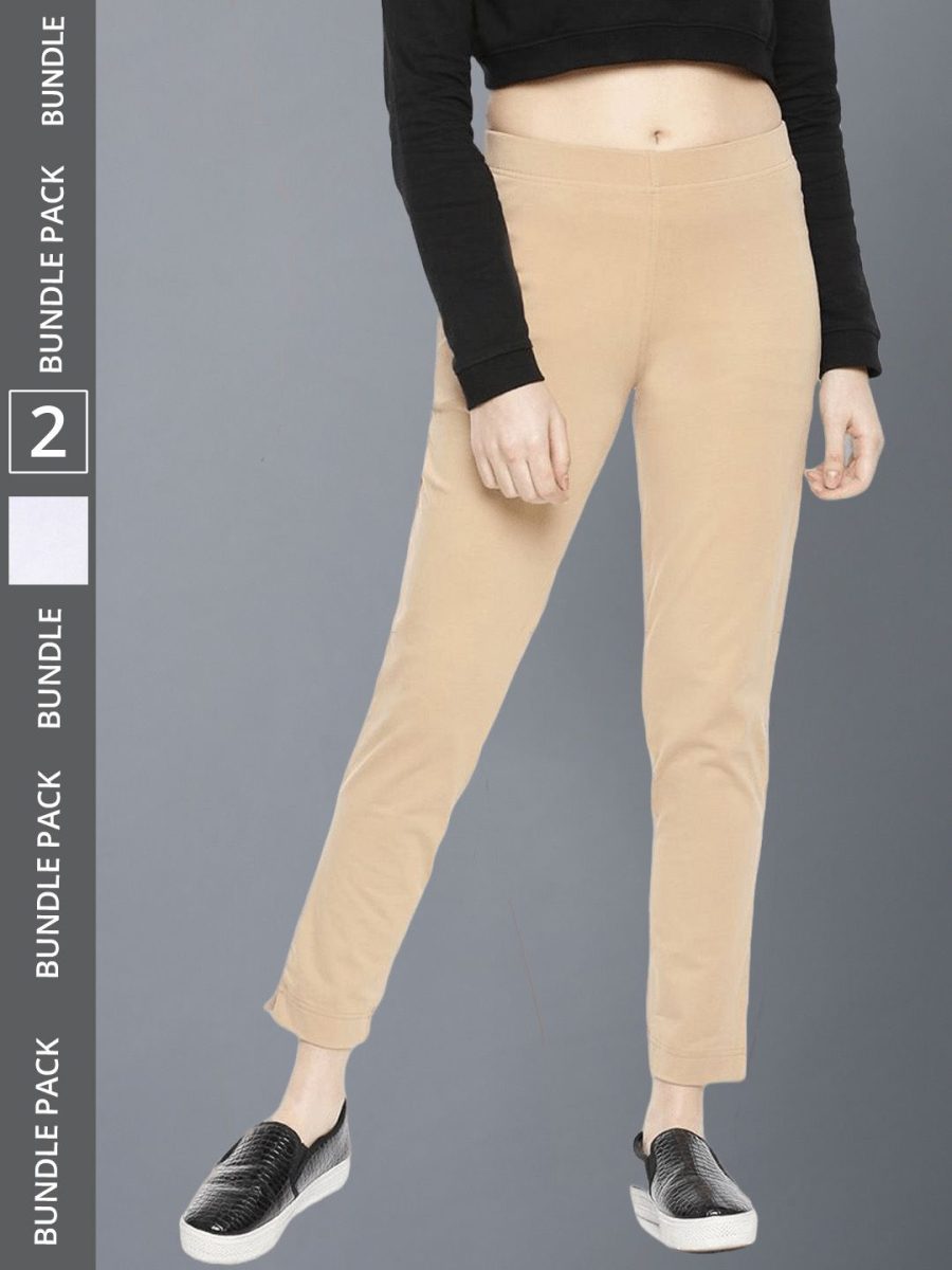 Dollar Missy Women's Cotton Four Way  Stretchable Kurti Pant