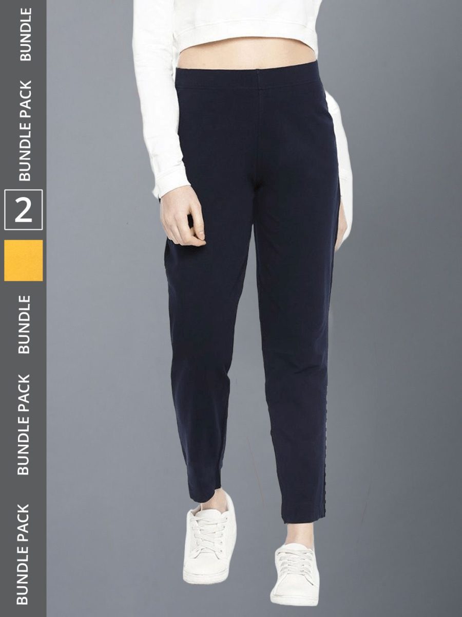 Dollar Missy Women's Cotton Four Way  Stretchable Kurti Pant