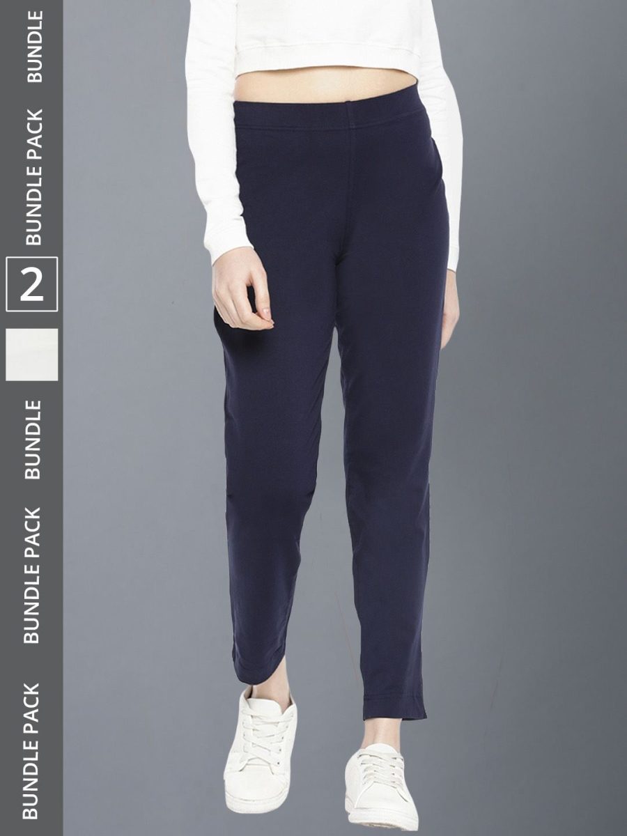 Dollar Missy Women's Cotton Four Way  Stretchable Kurti Pant