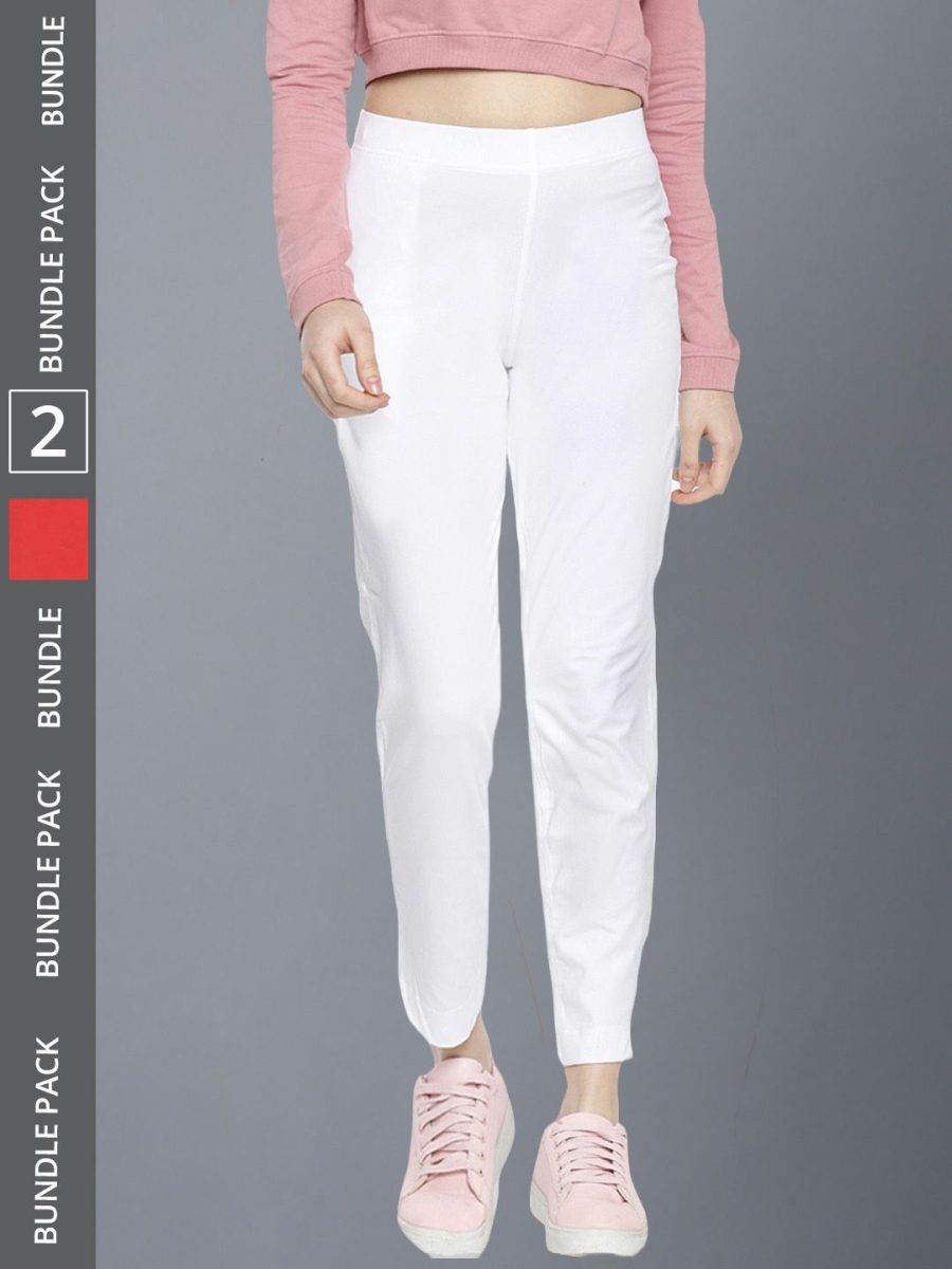 Dollar Missy Women's Cotton Four Way  Stretchable Kurti Pant