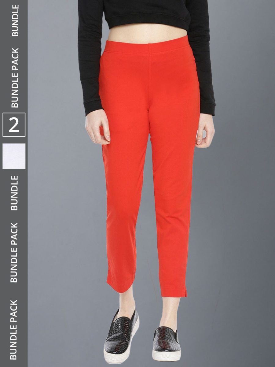 Dollar Missy Women's Cotton Four Way  Stretchable Kurti Pant