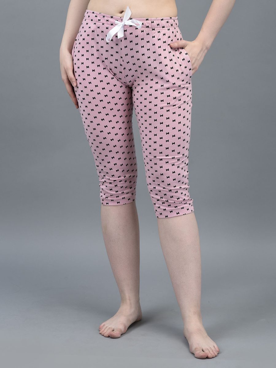 Dollar Missy  Women's Combed Cotton Printed Capri