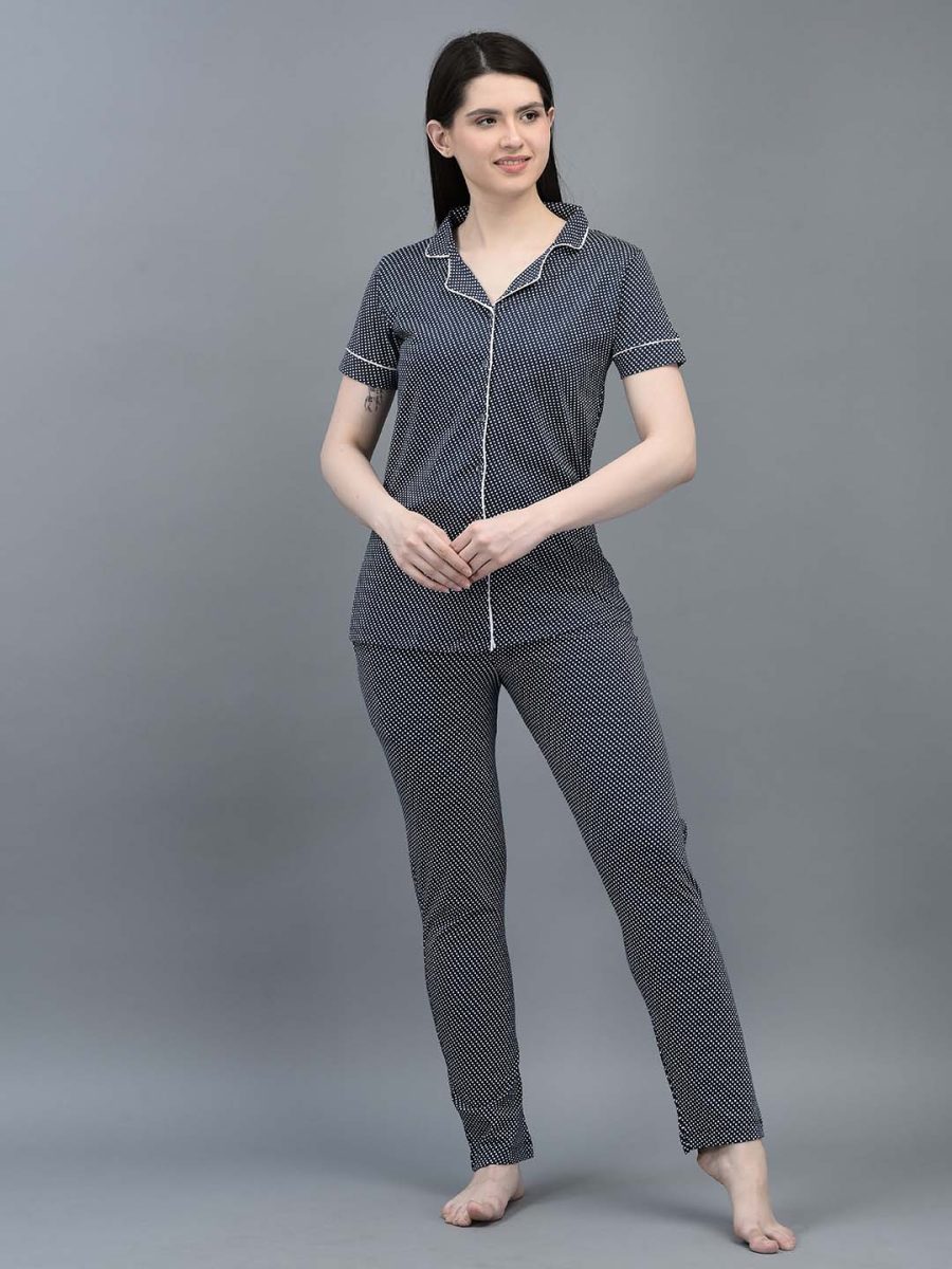 Dollar MIssy  Women's Combed Cotton Shirt  Pyjama Night Suit