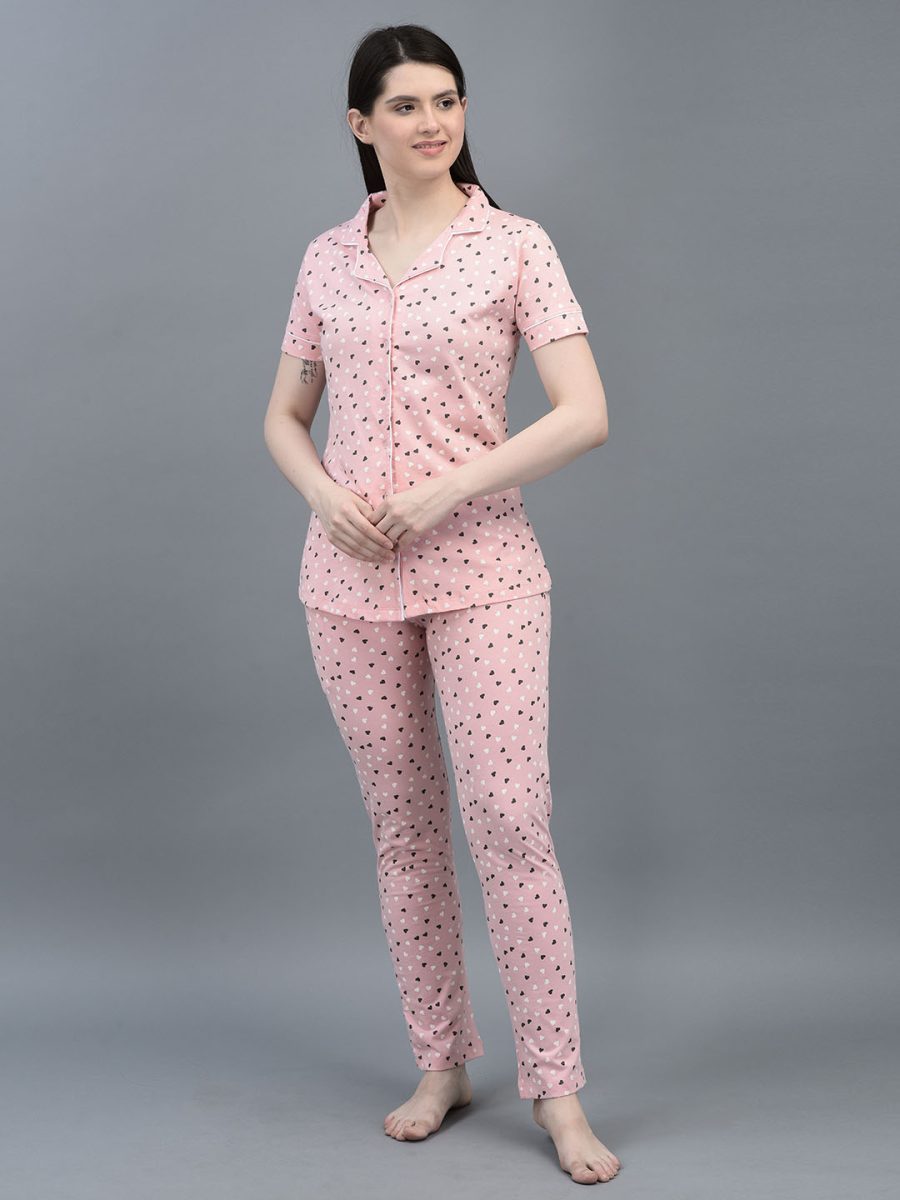 Dollar MIssy  Women's Combed Cotton Shirt  Pyjama Night Suit