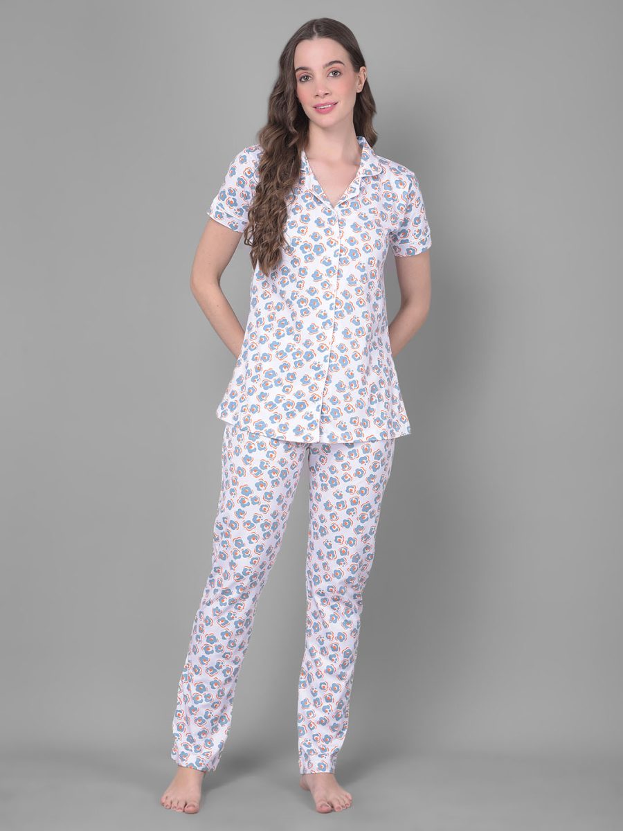 Dollar MIssy  Women's Combed Cotton Shirt  Pyjama Night Suit