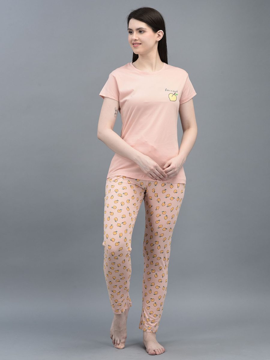 Dollar MIssy  Women's Combed Cotton T-Shirt  Pyjama Night Suit