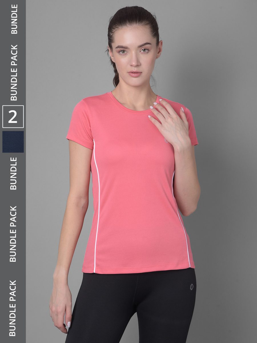 Dollar Women's Pack of 2 Microfiber Anti-Bacterial Sports T-Shirt