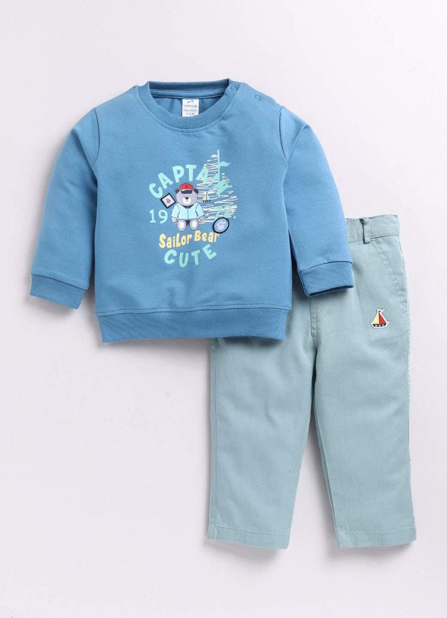 Dollar Junior Tiny Crews Baby Boys Casual T-Shirt Pant Set
