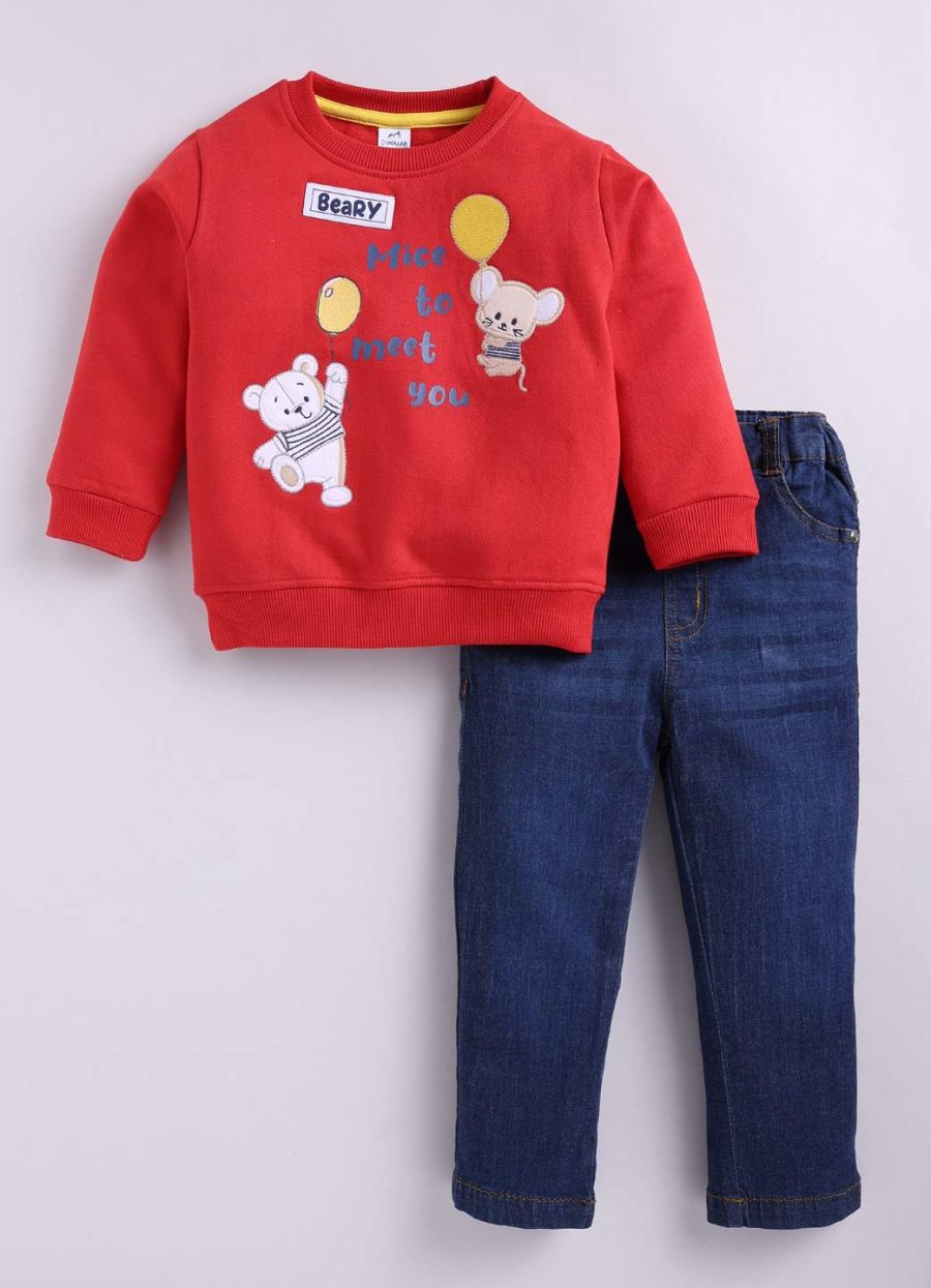 Dollar Junior Tiny Crews Baby Boys Casual T-Shirt Pant Set