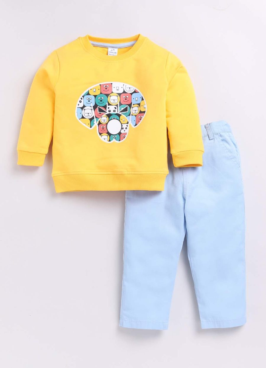 Dollar Junior Tiny Crews Baby Boys Casual T-Shirt Pant Set