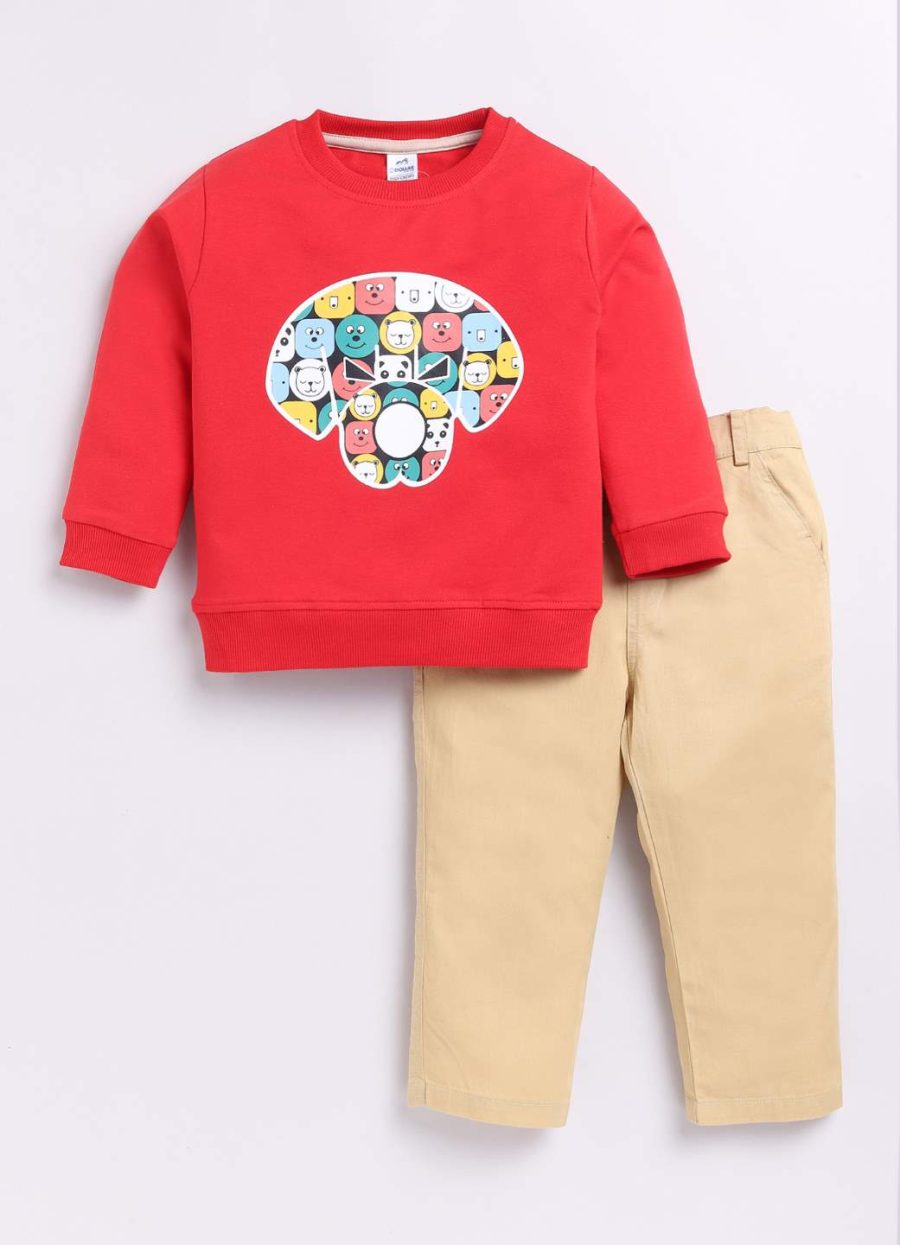 Dollar Junior Tiny Crews Baby Boys Casual T-Shirt Pant Set