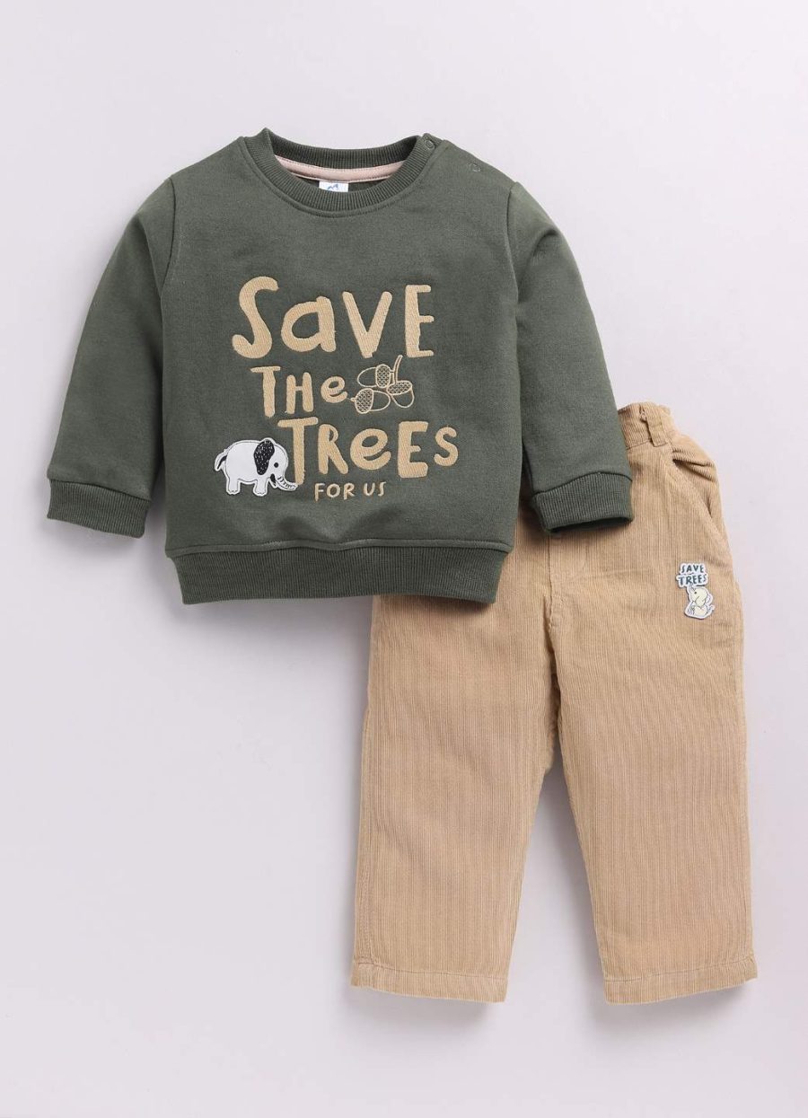 Dollar Junior Tiny Crews Baby Boys Casual T-Shirt Pant Set