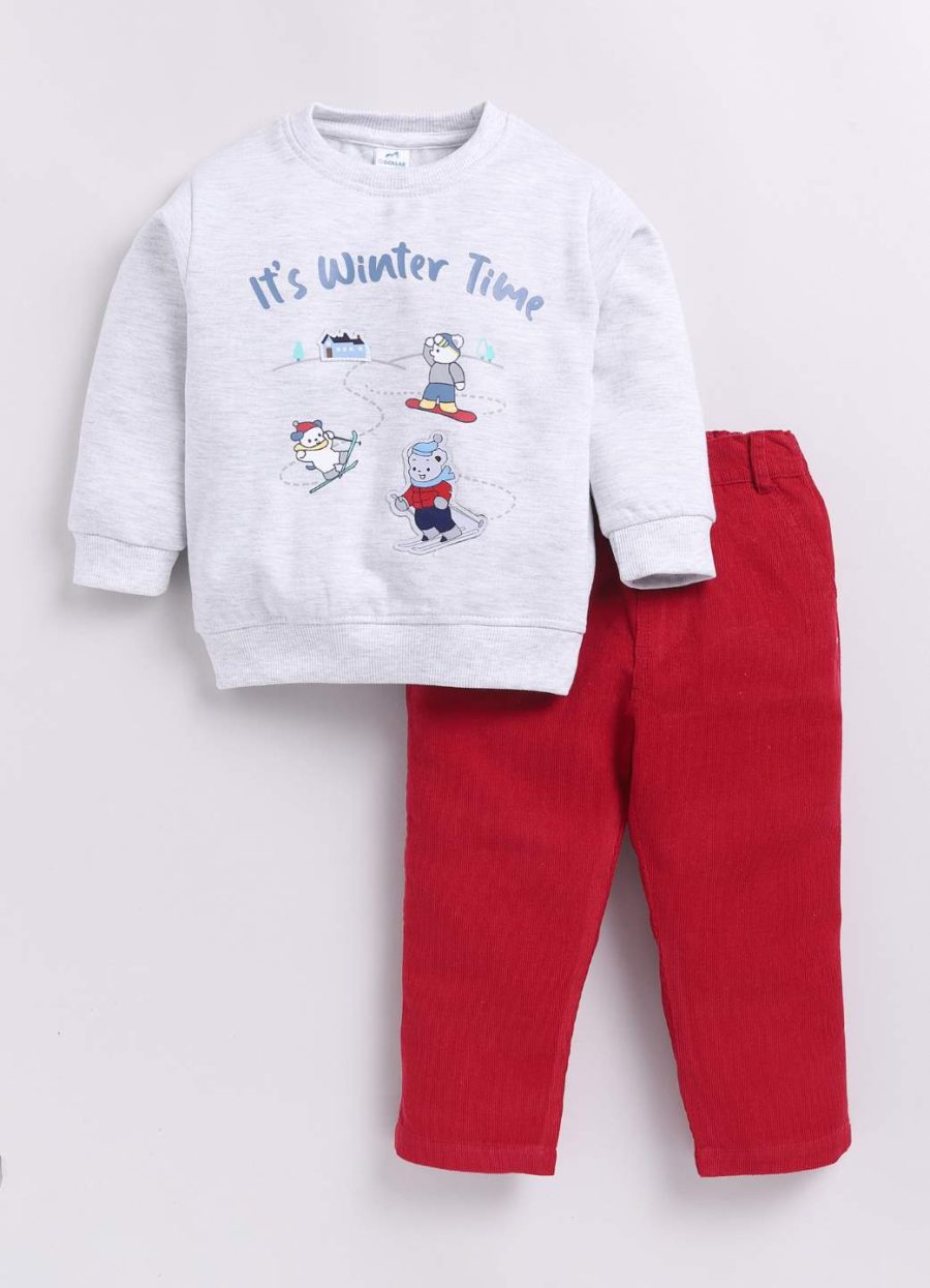 Dollar Junior Tiny Crews Baby Boys Casual T-Shirt Pant Set