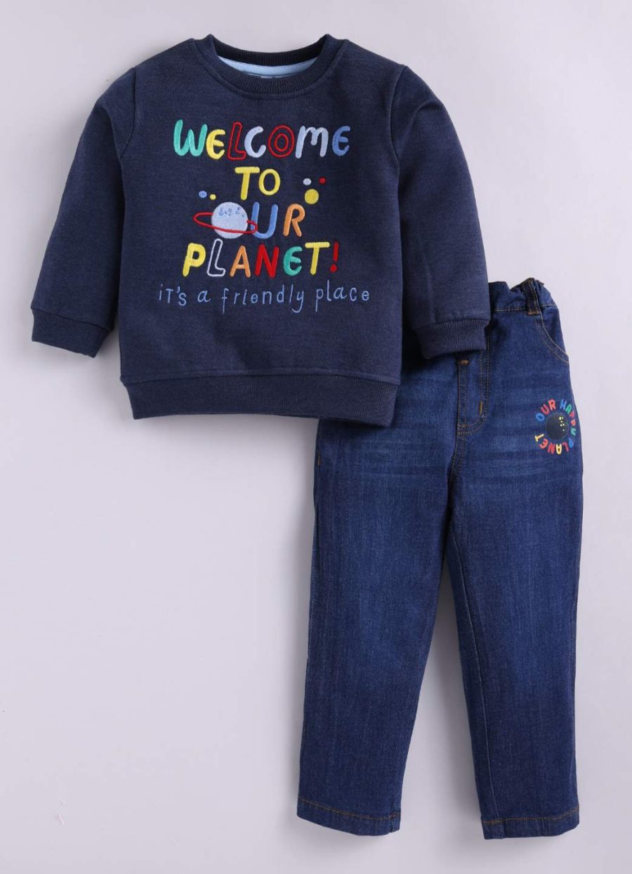 Dollar Junior Tiny Crews Baby Boys Casual T-Shirt Pant Set