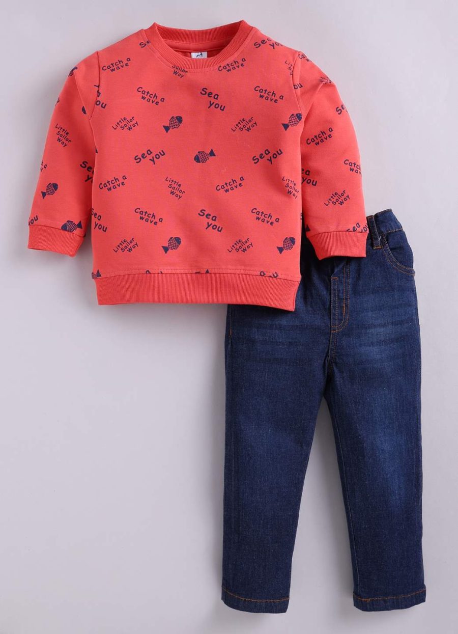Dollar Junior Tiny Crews Baby Boys Casual T-Shirt Pant Set