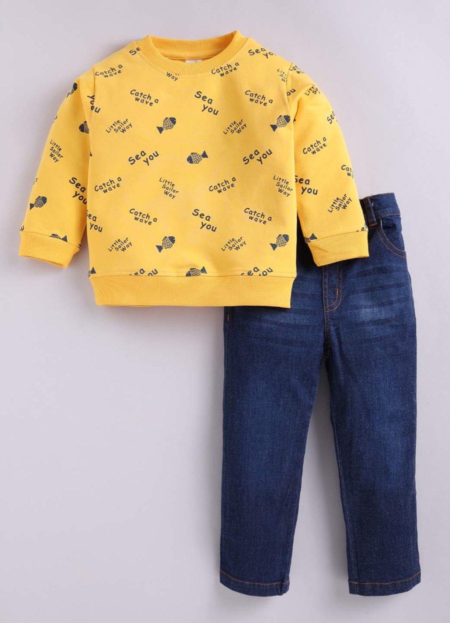 Dollar Junior Tiny Crews Baby Boys Casual T-Shirt Pant Set