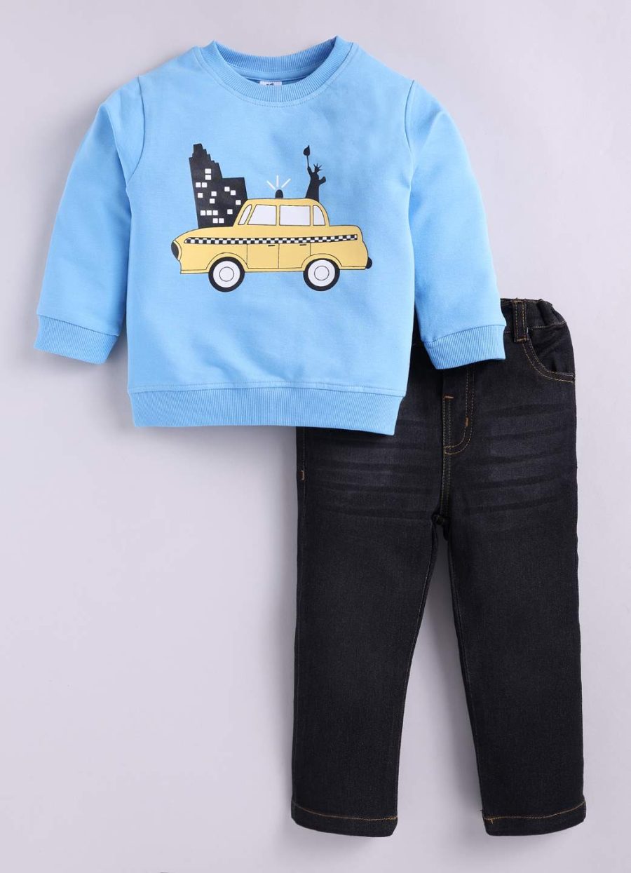 Dollar Junior Tiny Crews Baby Boys Casual T-Shirt Pant Set