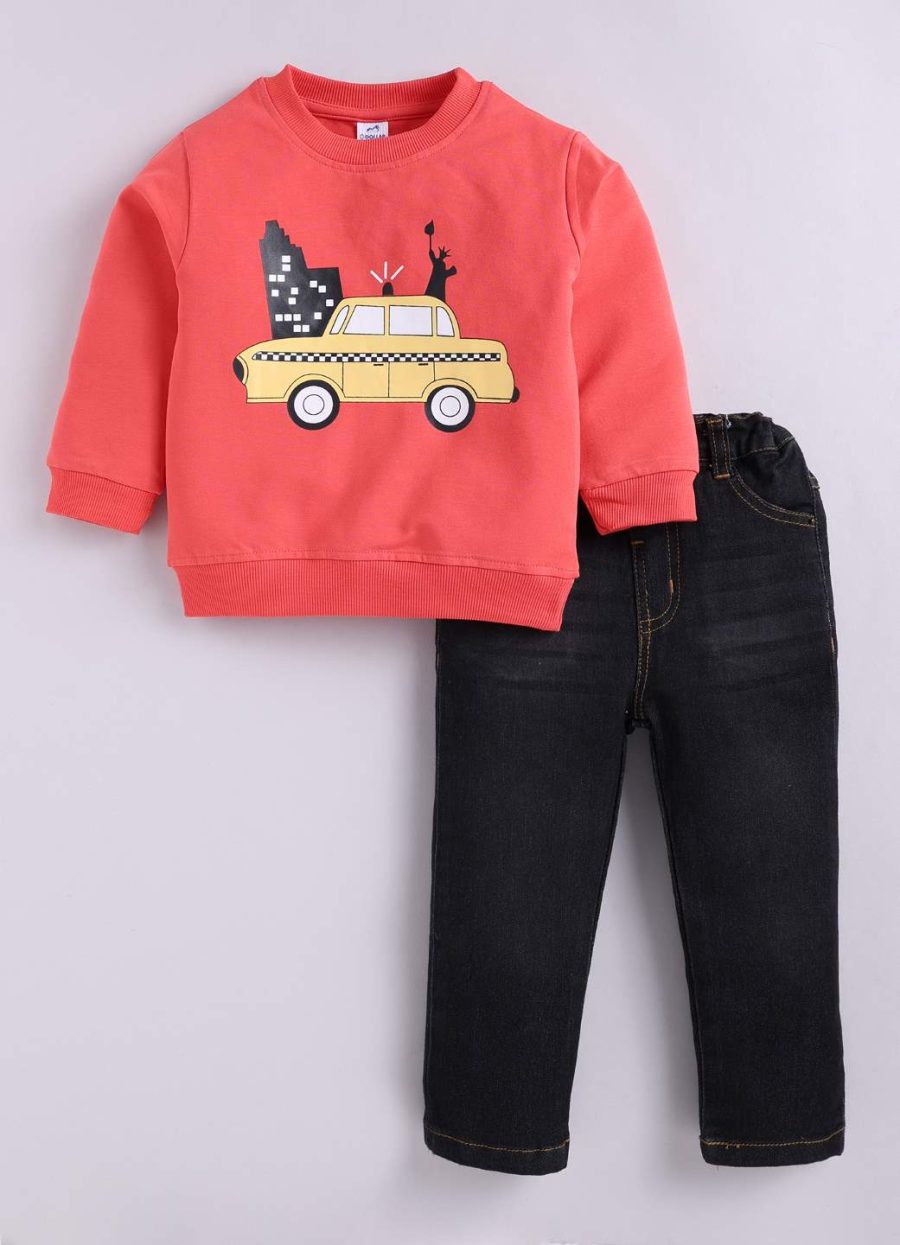 Dollar Junior Tiny Crews Baby Boys Casual T-Shirt Pant Set