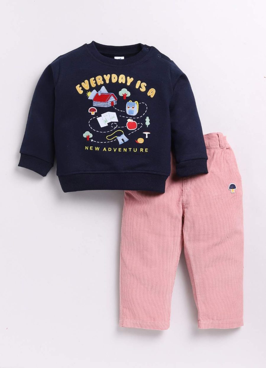 Dollar Junior Tiny Crews Baby Boys Casual T-Shirt Pant Set