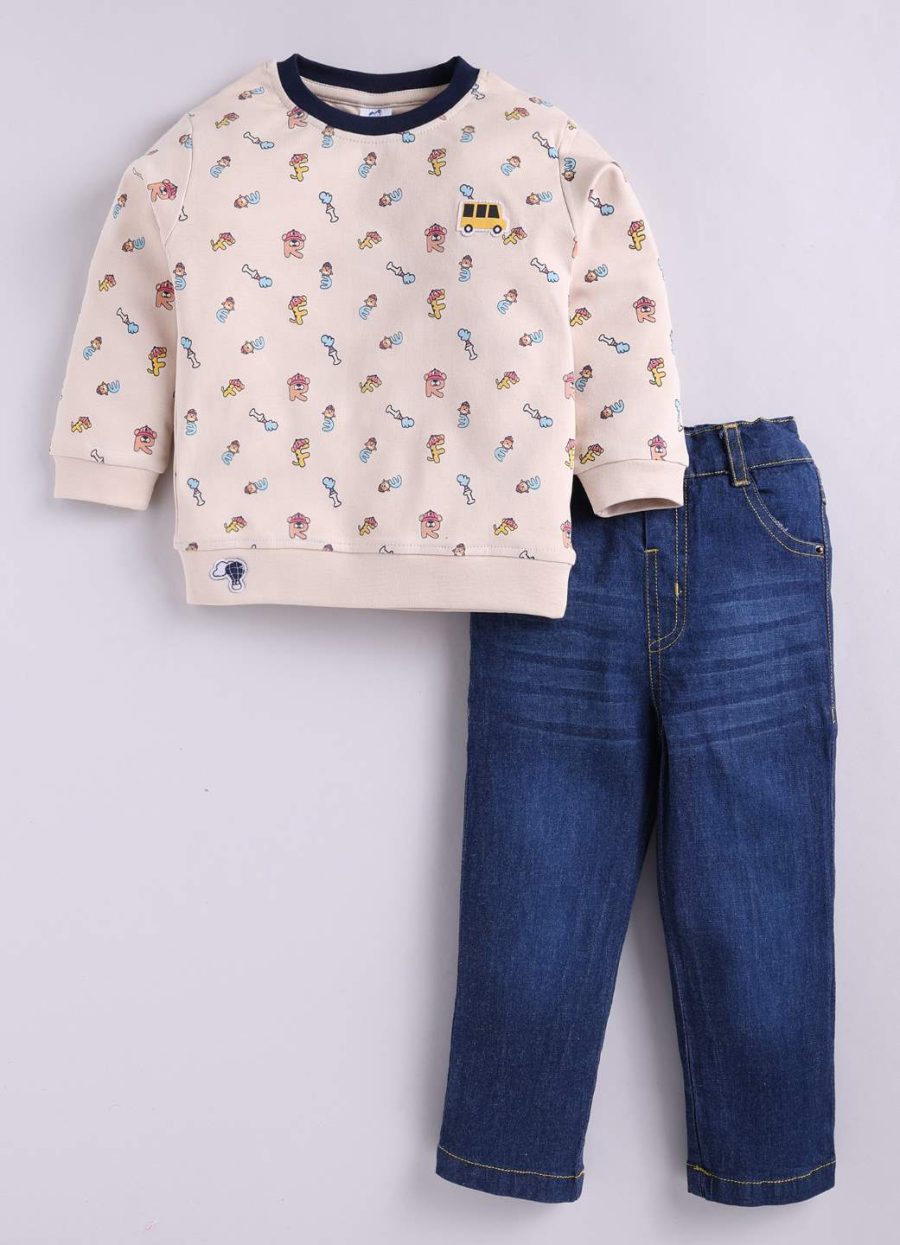 Dollar Junior Tiny Crews Baby Boys Casual T-Shirt Pant Set