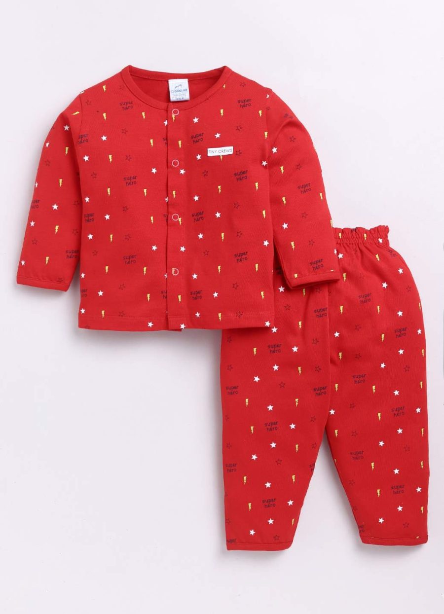 Dollar Red Baby Boys Combo Set