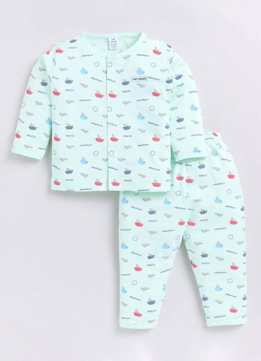 Dollar Light Green Baby Boys Combo Set