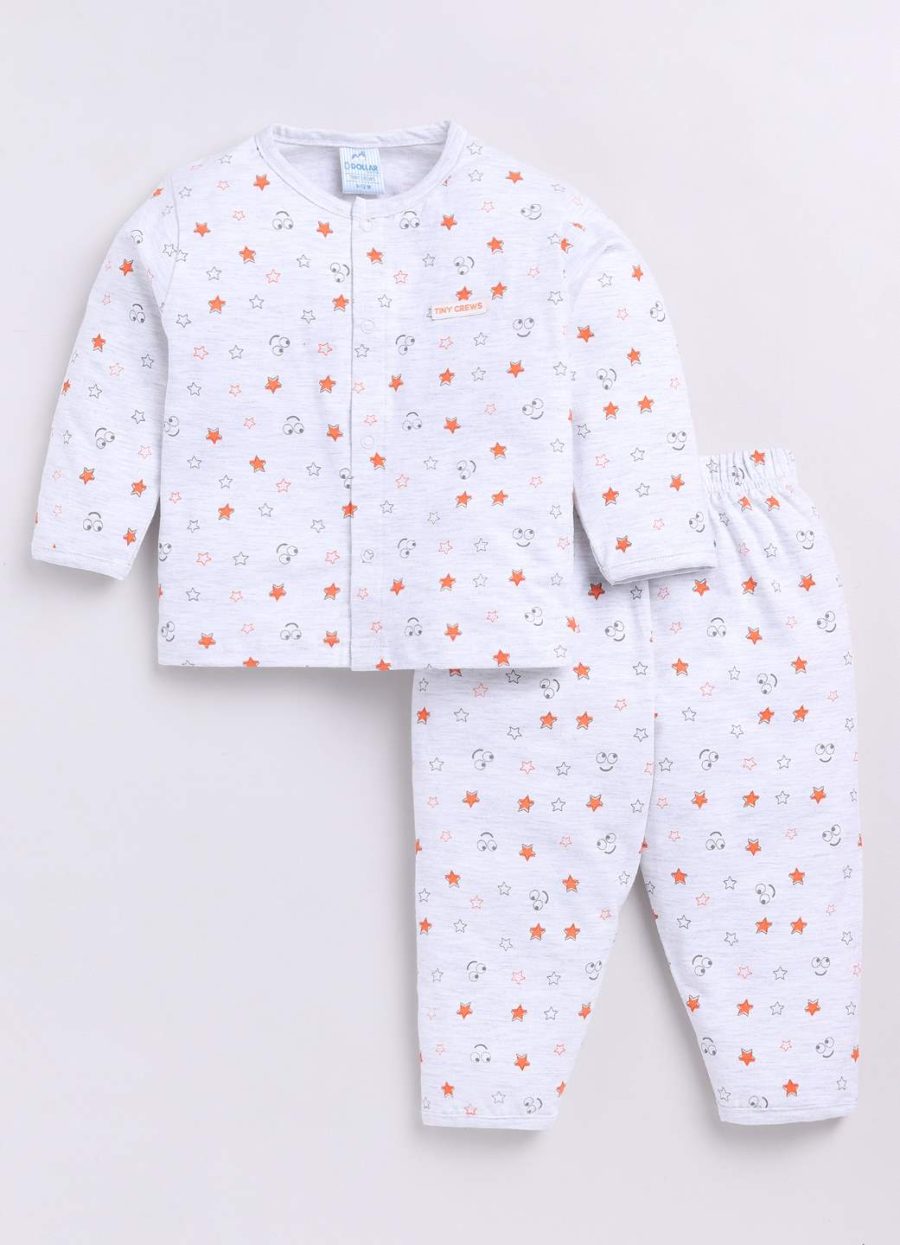 Dollar Grey Melange Baby Boys Combo Set