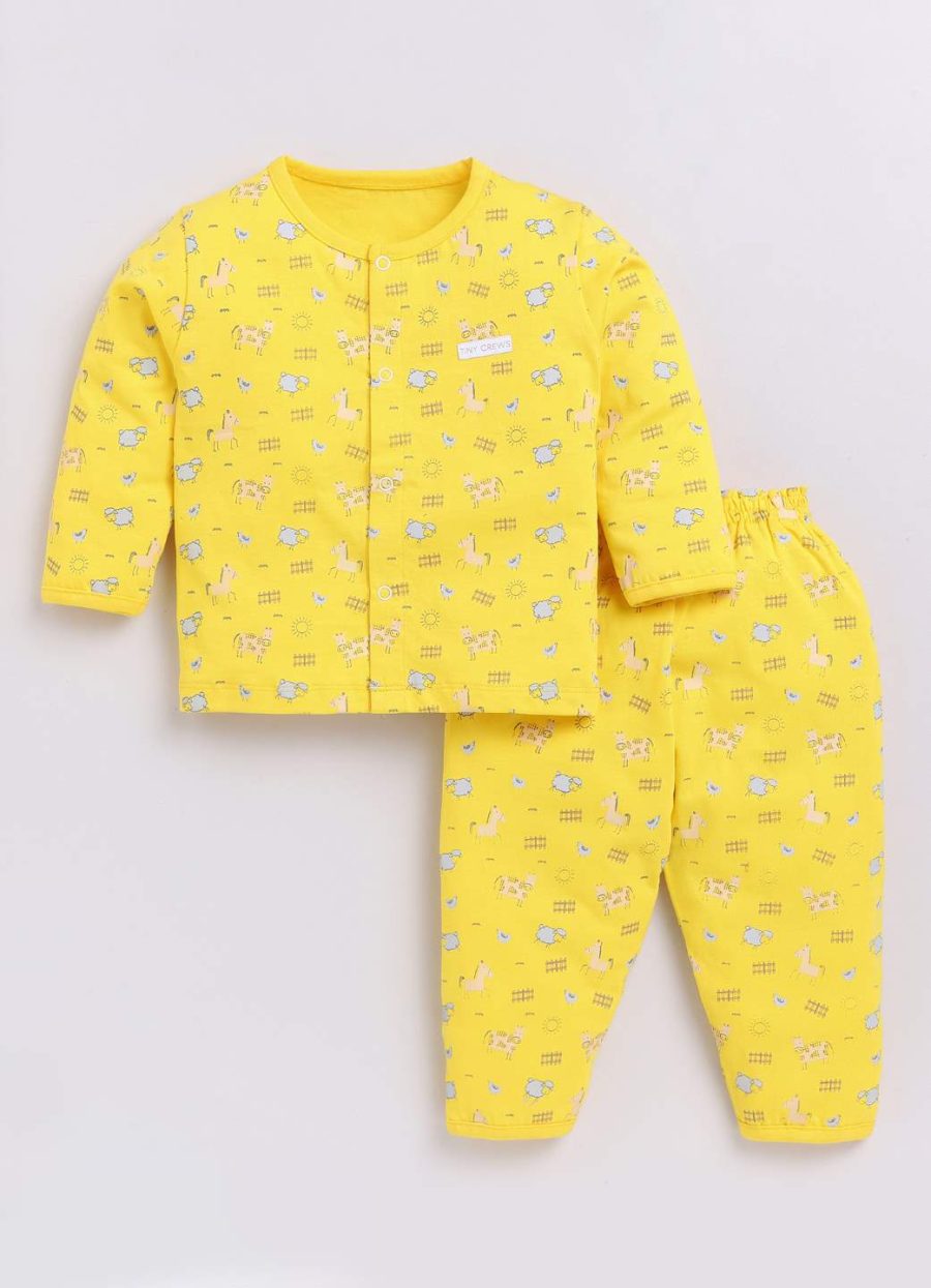 Dollar Yellow Baby Boys Combo Set