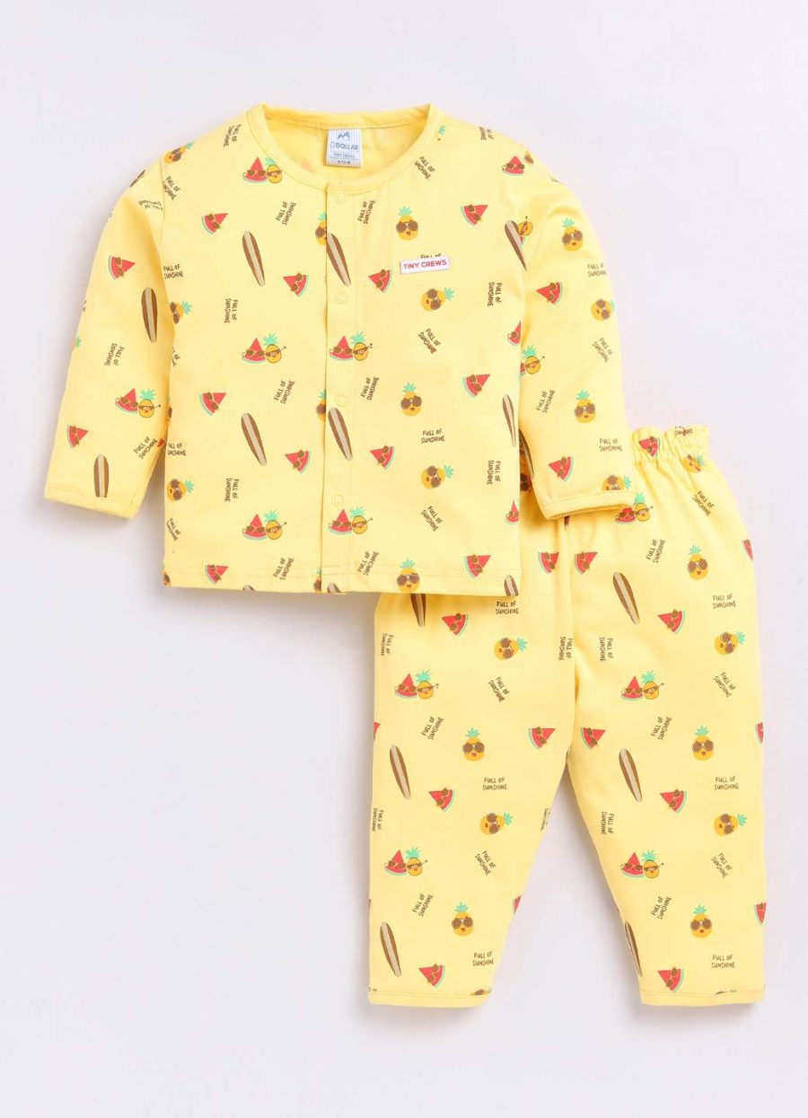 Dollar Yellow Baby Boys Combo Set