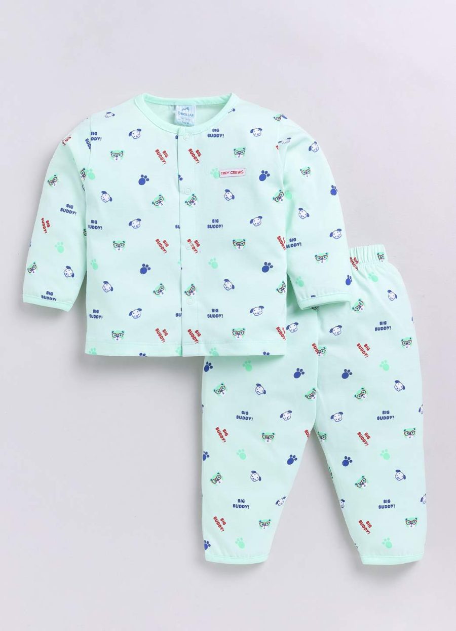 Dollar Light Green Baby Boys Combo Set