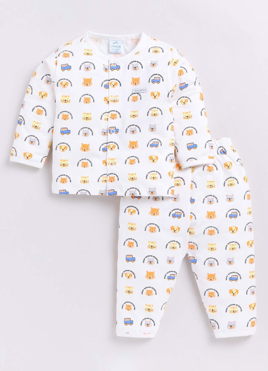Dollar White Baby Boys Combo Set