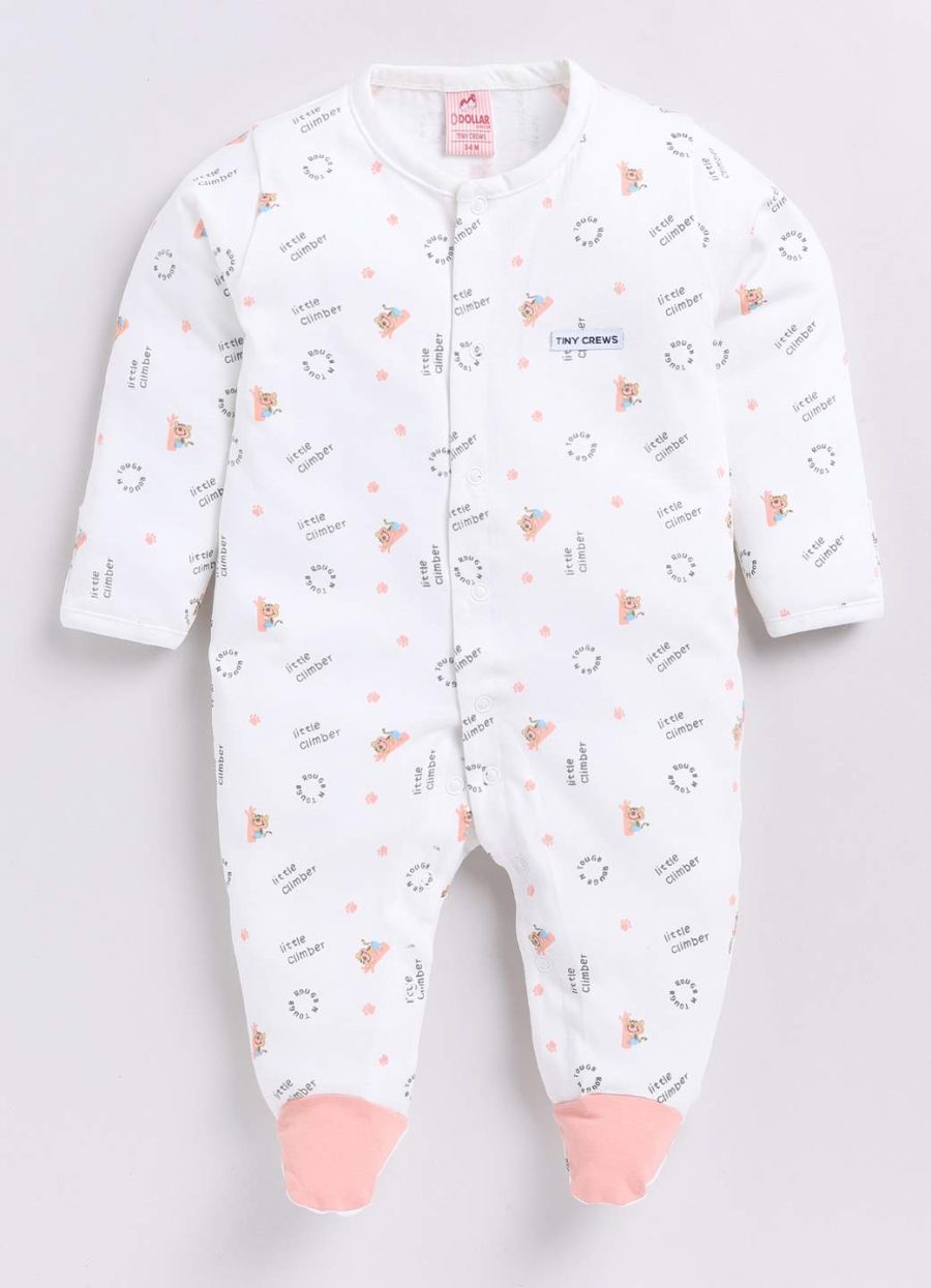 Dollar White Baby Boys & Baby Girls Shoe Romper