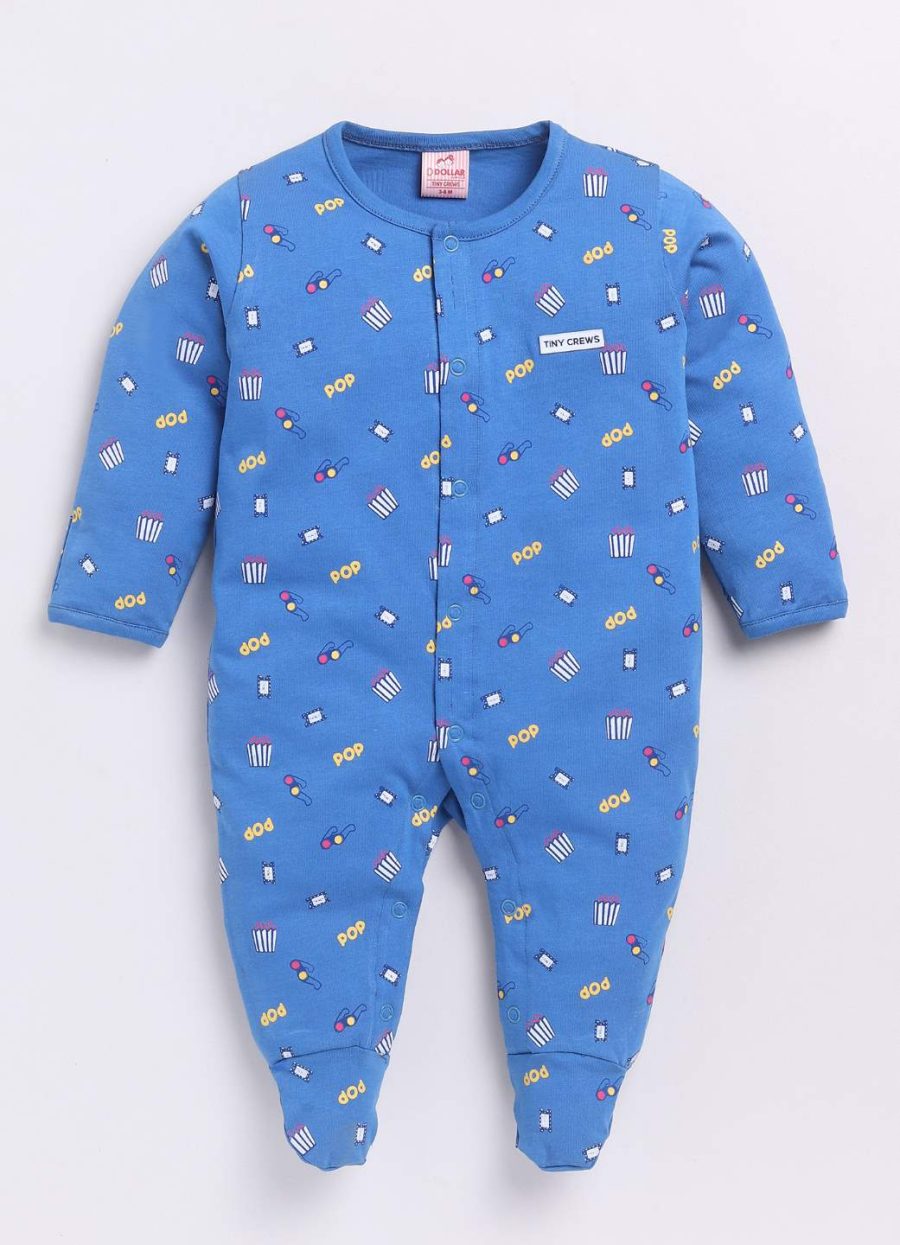 Dollar Blue Baby Boys & Baby Girls Shoe Romper