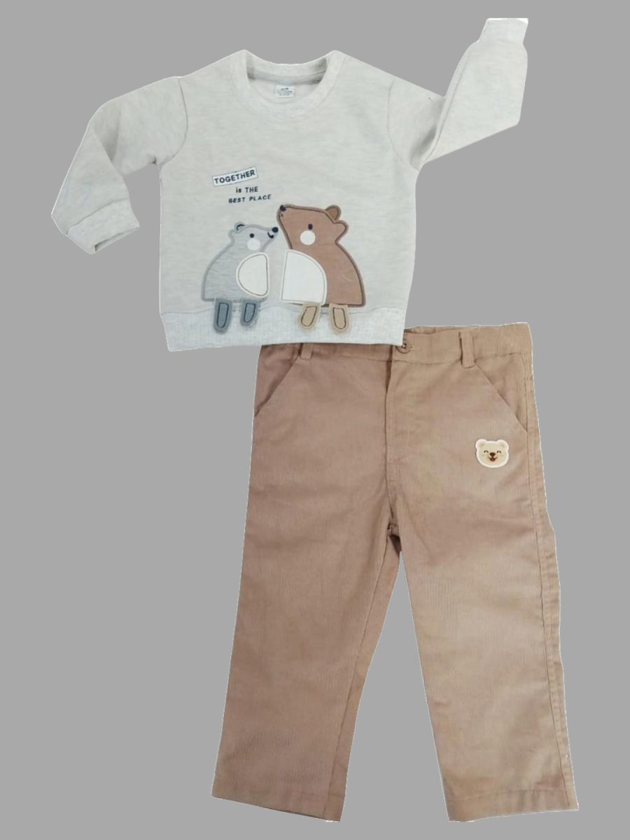 Dollar Junior Tiny Crews Baby Boys Casual T-Shirt Pant Set