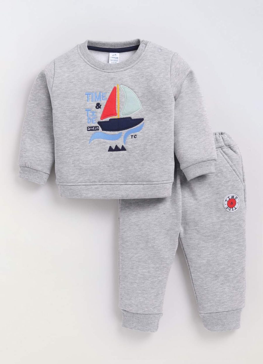 Dollar Junior Tiny Crews Baby Boys Casual T-Shirt Pant Set