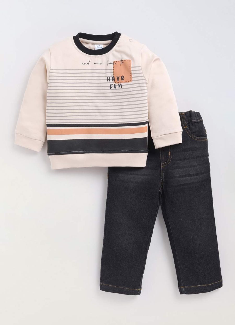 Dollar Junior Tiny Crews Baby Boys Casual T-Shirt Pant Set