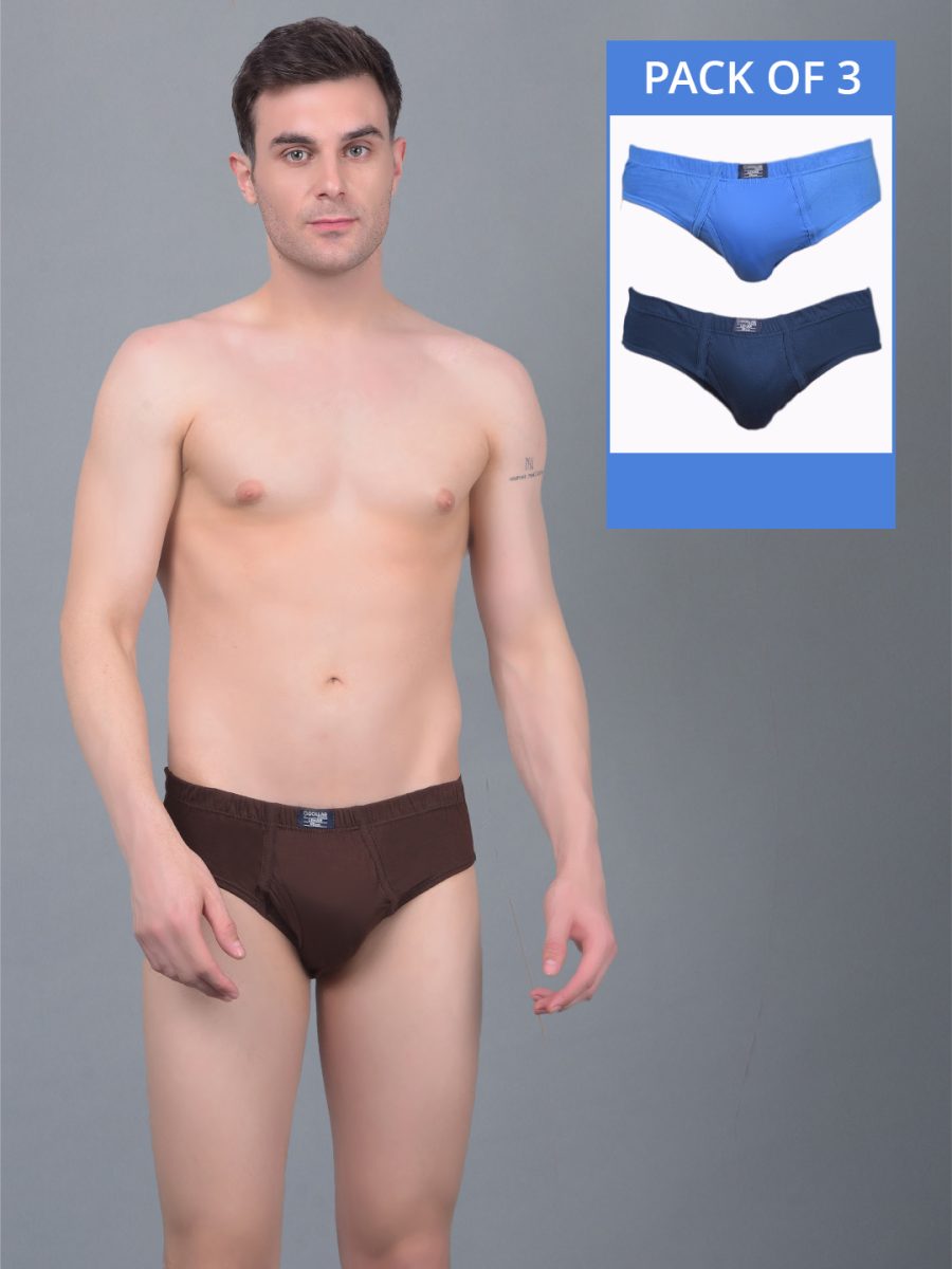 Dollar Lehar Super Combed Cotton Mens Pack Of 3 Brief